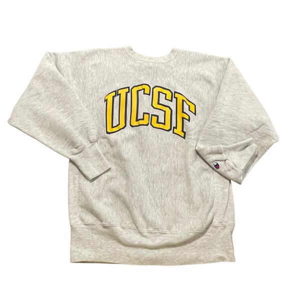 Champion Other - VTG Champion Reverse Weave Sweatshirt Mens Medium Gray UCSF San Francisco 90s